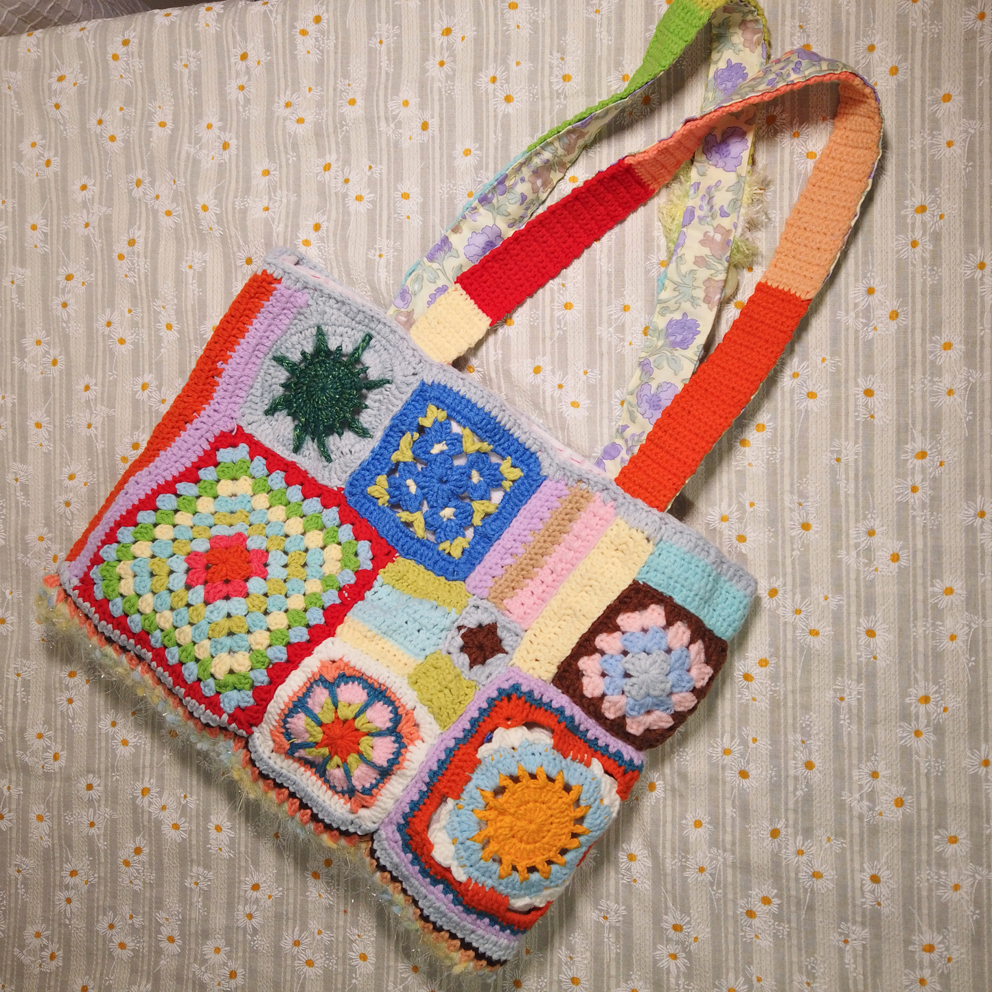 One-of-a-Kind Granny Square Mosaic Soul Tote
