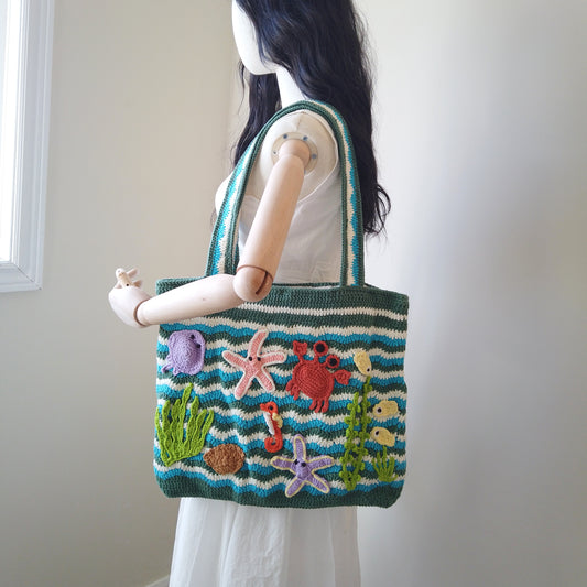 Under the Sea Edition - Crochet Tote Bag