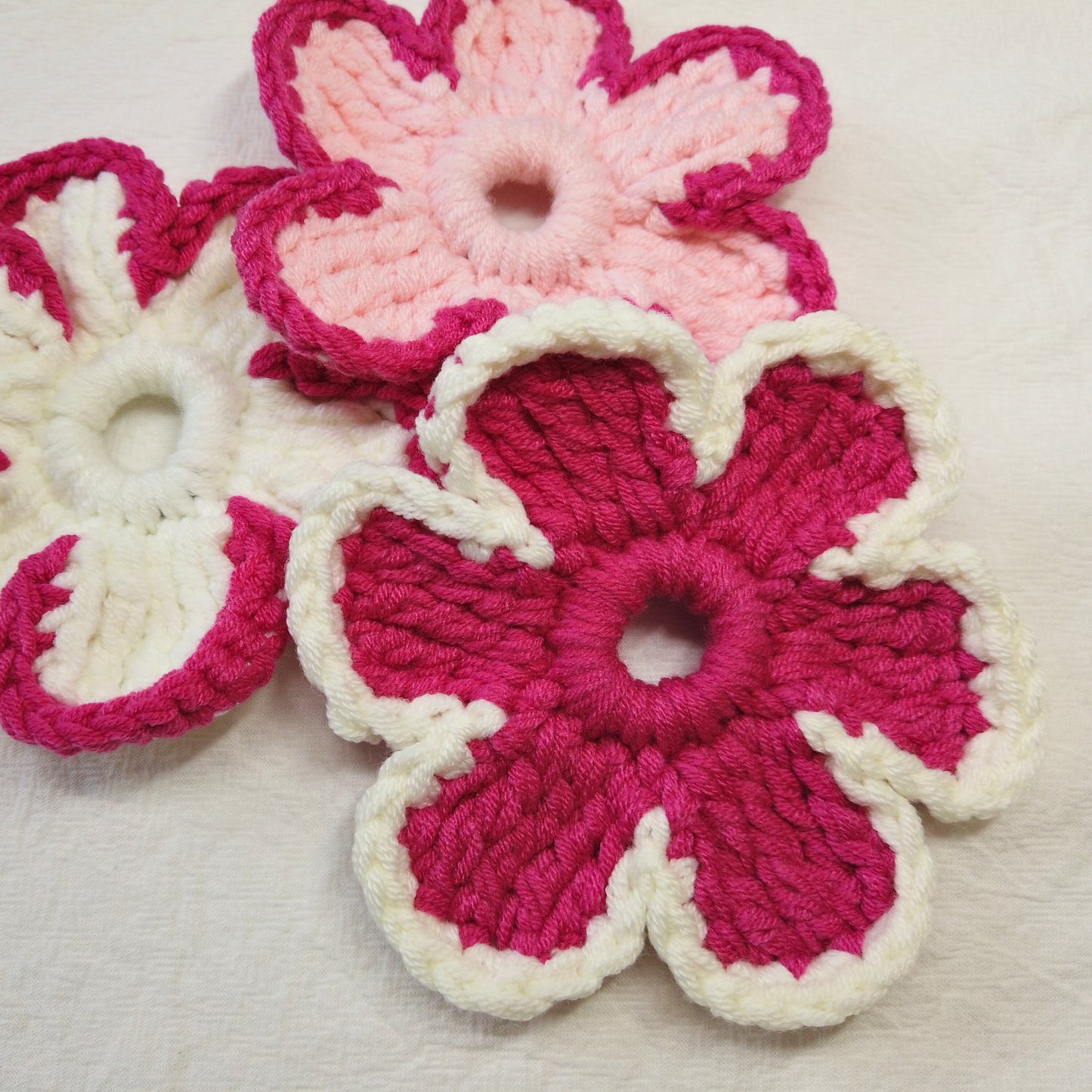 Blossom Charm Scrunchies - Petal Series