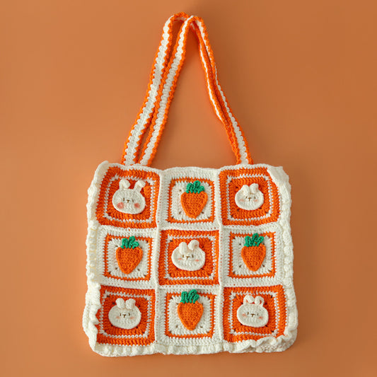Crochet Handbag - Carrot