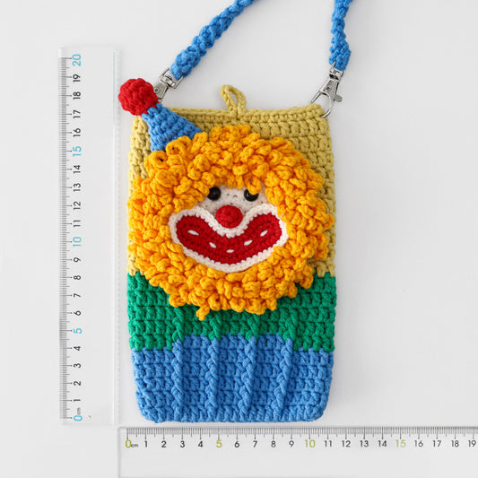 Handmade Crochet Cellphone Bag - Lion