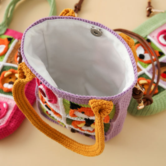 Handcrafted Crochet Animal Handbag