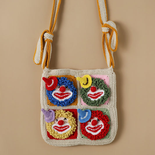 Circus Clown Crossbody Bag Shoulder Bag
