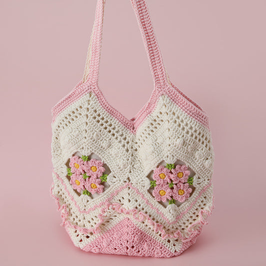Floral Basket Bag