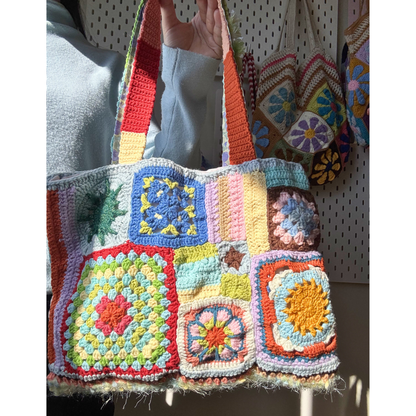 One-of-a-Kind Granny Square Mosaic Soul Tote