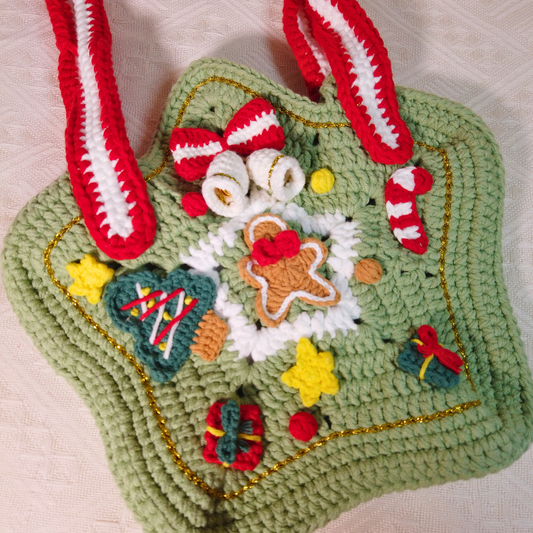 Holly Jolly Crochet Bag