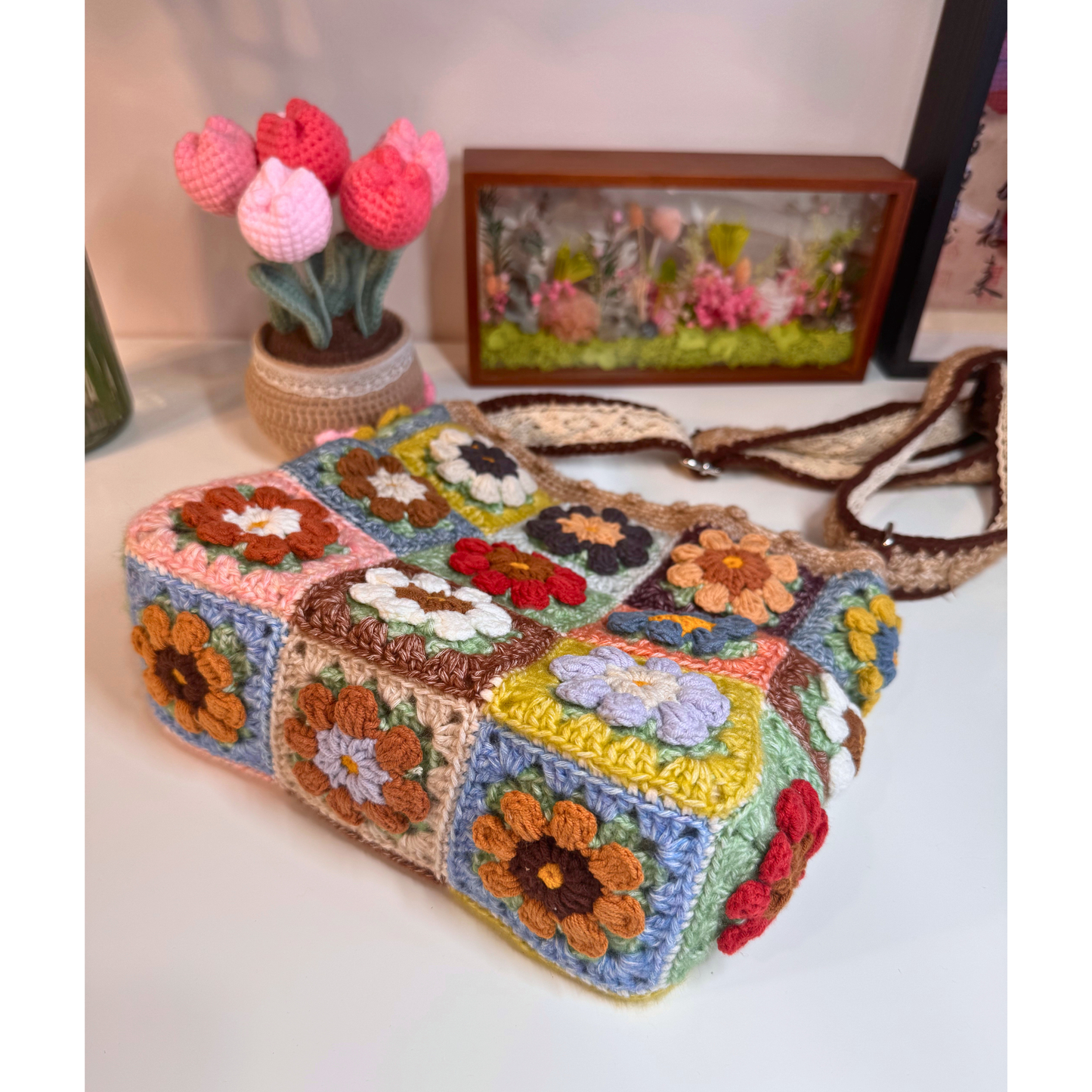 Maple Granny Square Bag