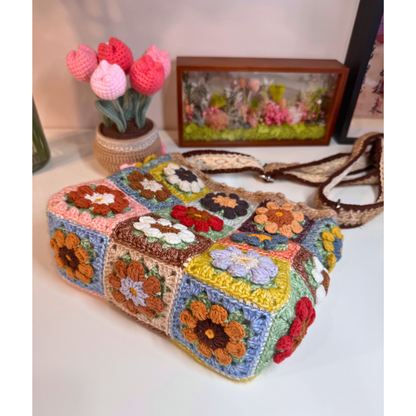 Maple Granny Square Bag