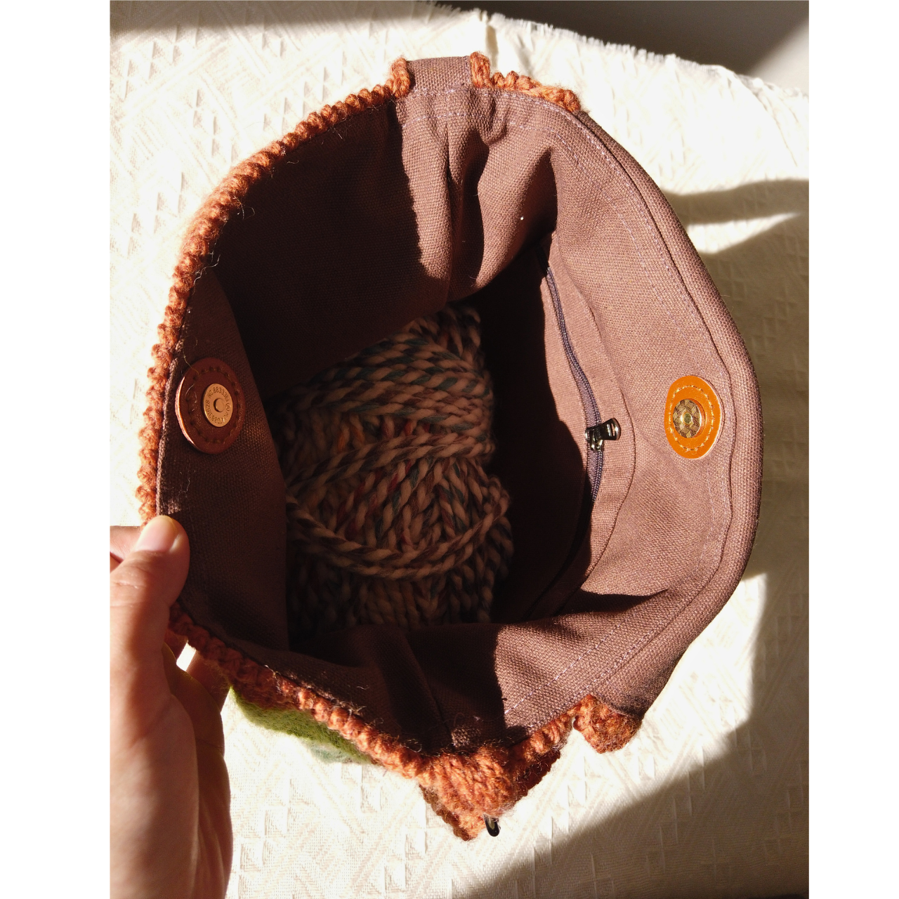 Honey Bee Knitted Crossbody Bag