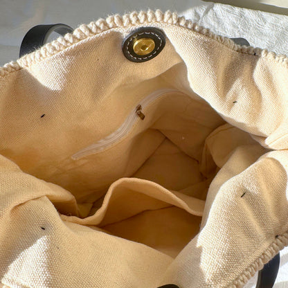 Midnight Echo - The Black & Ivory Geo Tote