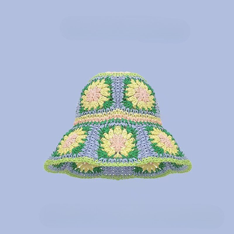 Bohemian Straw Woven Fisherman Sun Hat