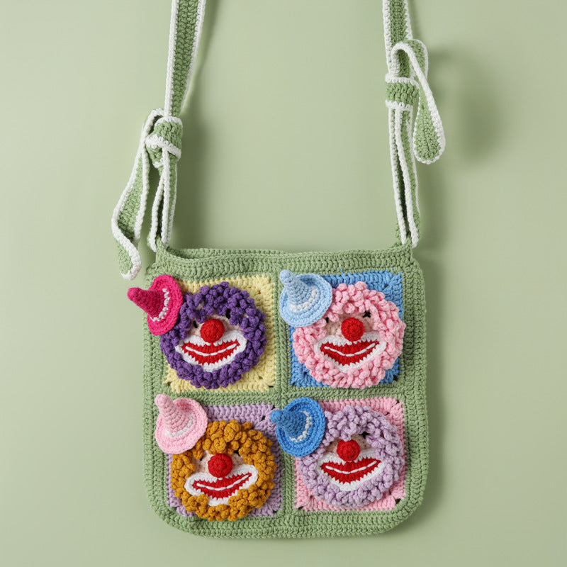 Circus Clown Crossbody Bag Shoulder Bag