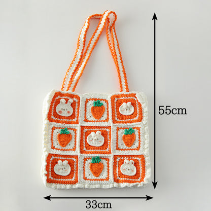 Crochet Handbag - Carrot
