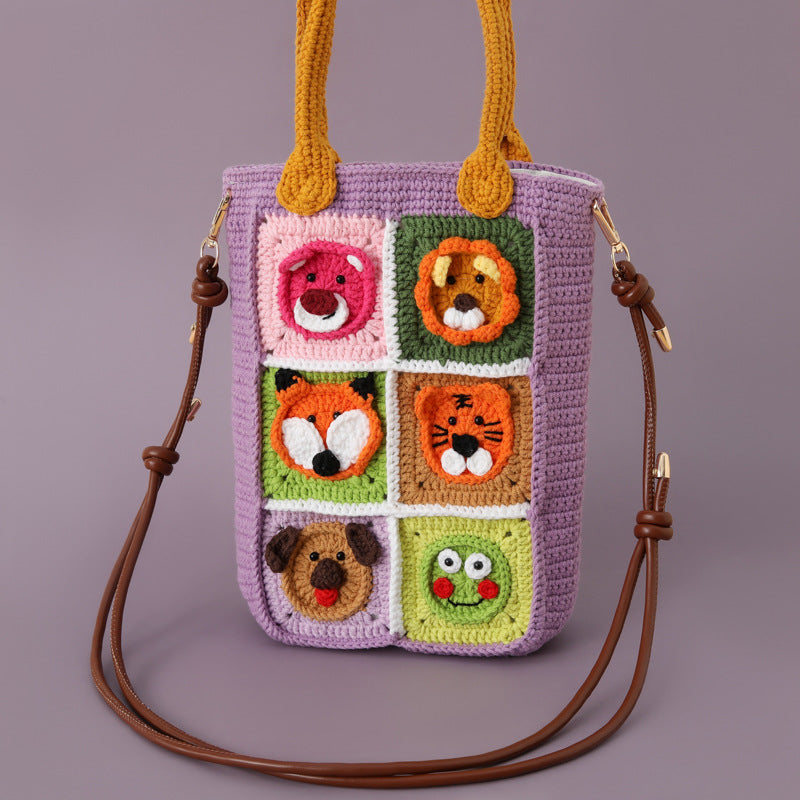 Handcrafted Crochet Animal Handbag