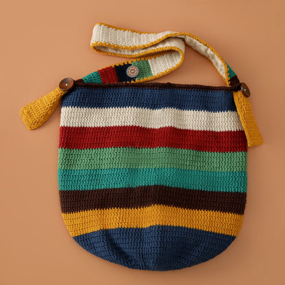 The Solita Bag | Handmade Sunset-Stripes Crochet Shoulder Bag – Boho & Vintage Vibes