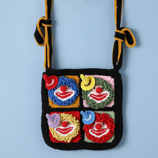 Circus Clown Crossbody Bag Shoulder Bag