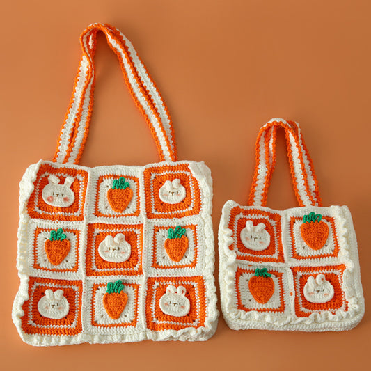 Crochet Handbag - Carrot