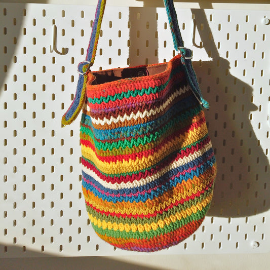 Sunny Wanderer - The Rainbow Crochet Bag