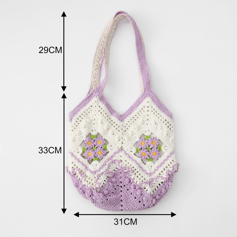 Floral Basket Bag