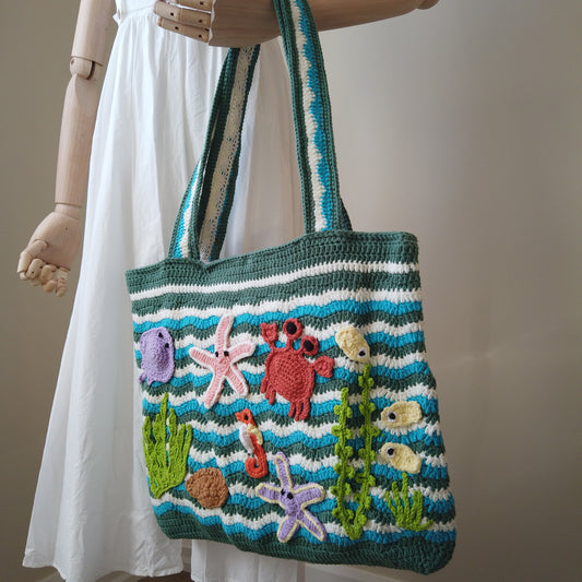 Under the Sea Edition - Crochet Tote Bag